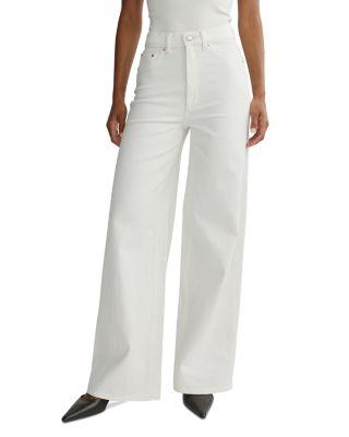 Hepburn High Rise Wide Leg Jeans in Eggshell by DL1961