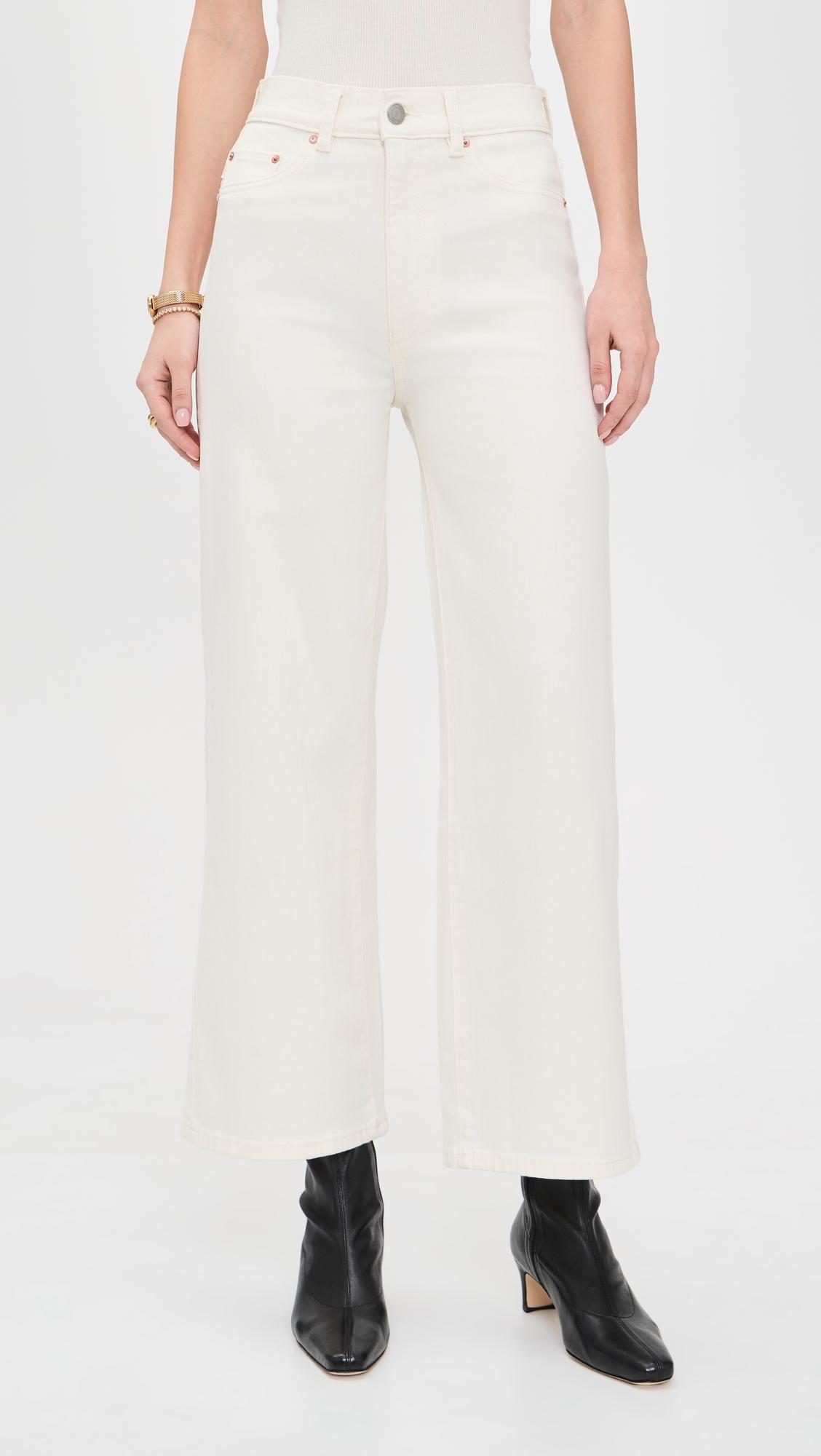 Hepburn Wide Leg High Rise Ankle Jeans by DL1961