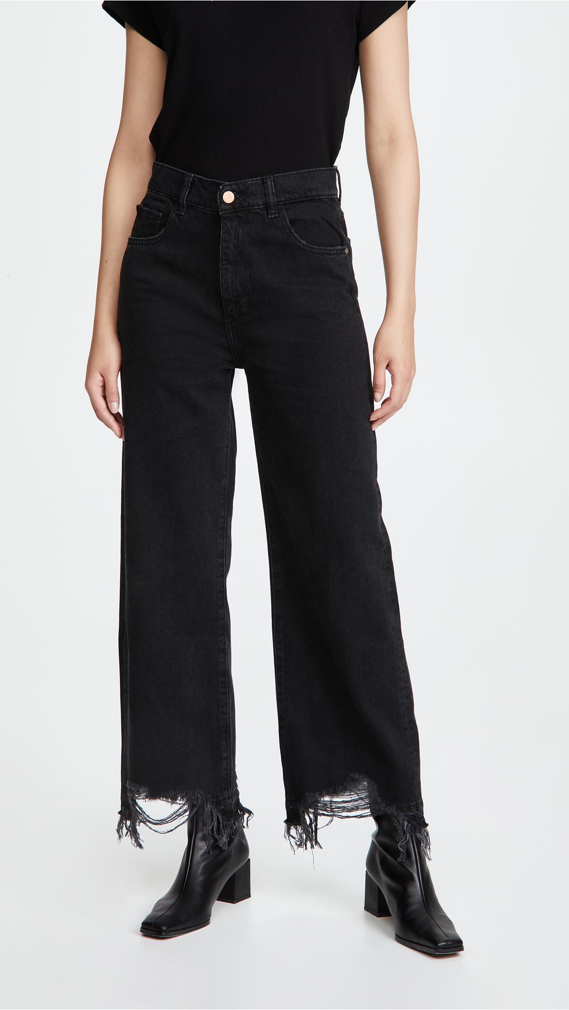 Hepburn Wide Leg High Rise Jeans by DL1961