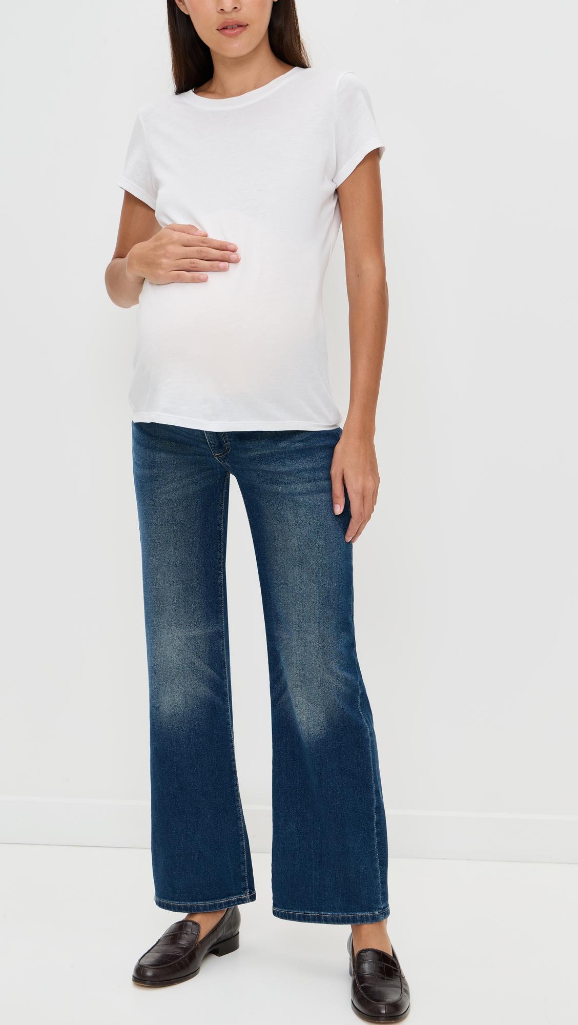 Karmine Refined Wide Leg High Rise Maternity Jeans by DL1961