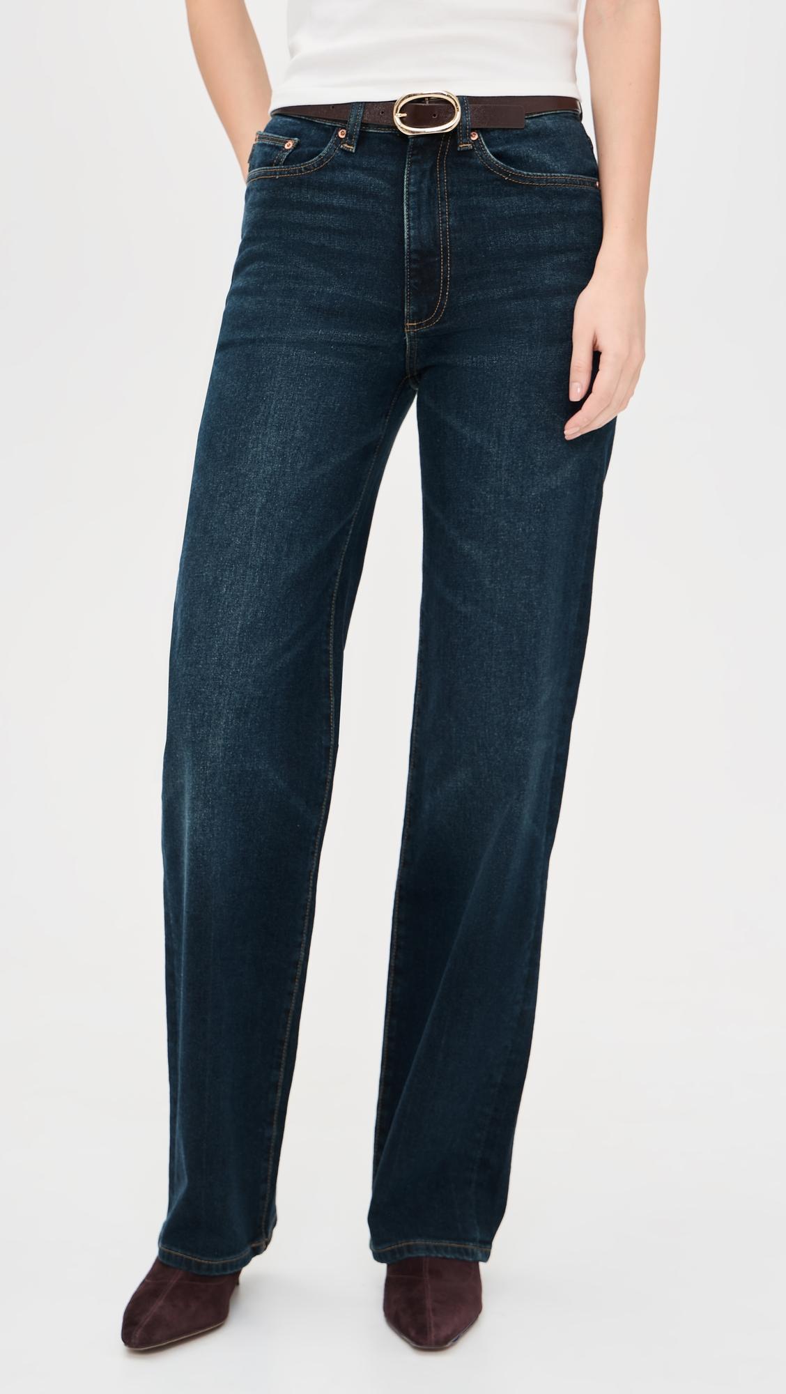 Karmine Refined Wide Leg SculptSystem High Rise Jeans by DL1961