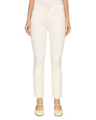 Mara Straight Mid Rise Instasculpt™ Ankle Jeans in White by DL1961