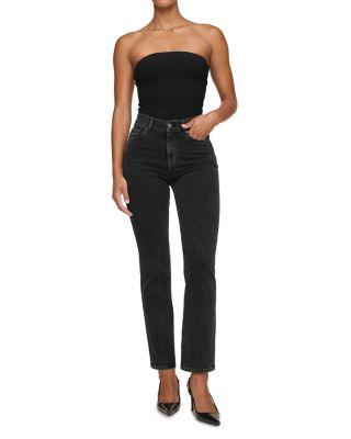 Petite Halle High Rise Instasculpt Straight Jeans in Nightshade by DL1961