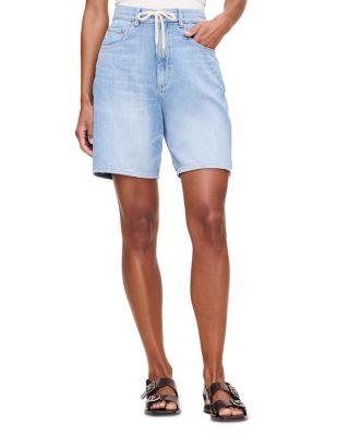 Taylor Aura Drawstring High Rise Denim Shorts in Beachwave by DL1961