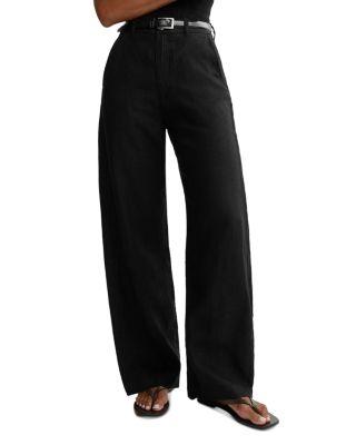 Taylor Relaxed Barrel High Rise Linen Pants by DL1961