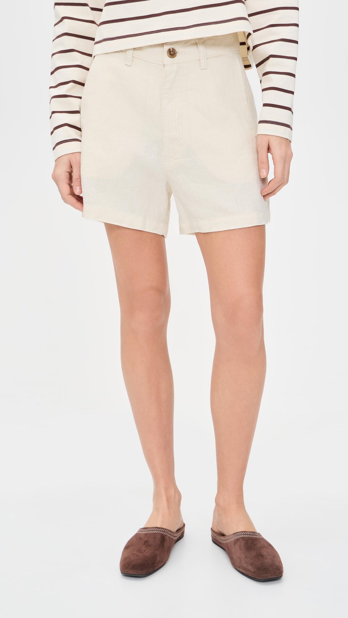 Taylor Relaxed High Rise Linen Shorts by DL1961