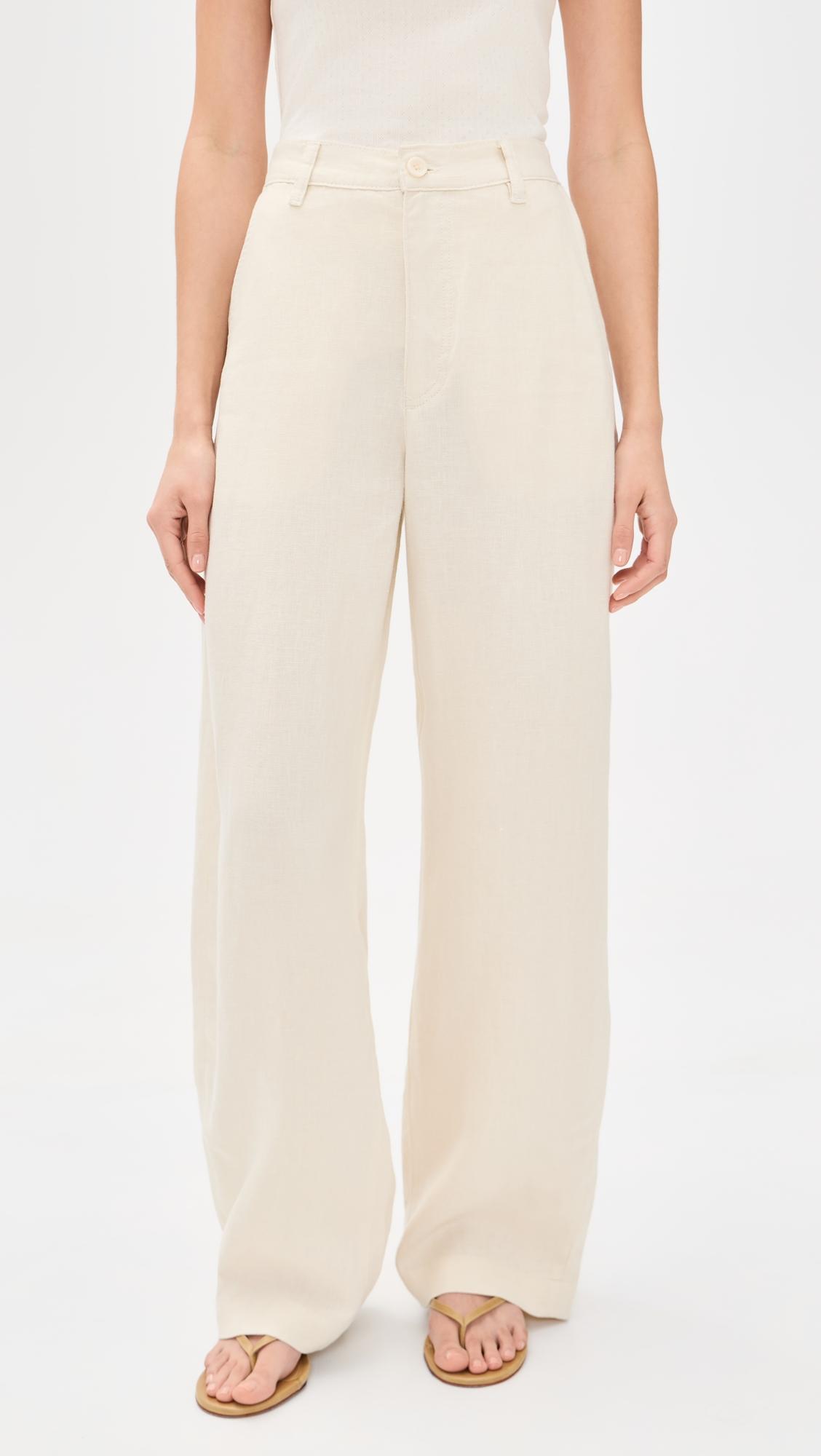 Taylor Relaxed Linen Barrel Trousers by DL1961