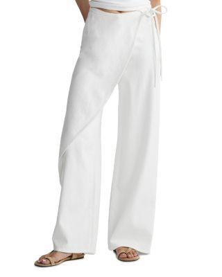 Zoie Aura Wrap Front Relaxed Jeans in White Aura by DL1961