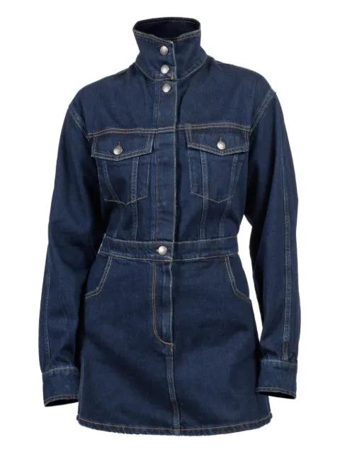 buttoned flap-pockets denim mini dress by DL1961