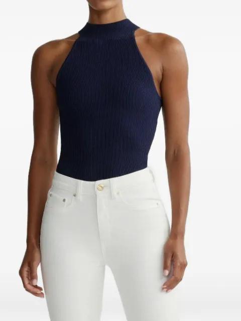 ribbed halterneck top by DL1961