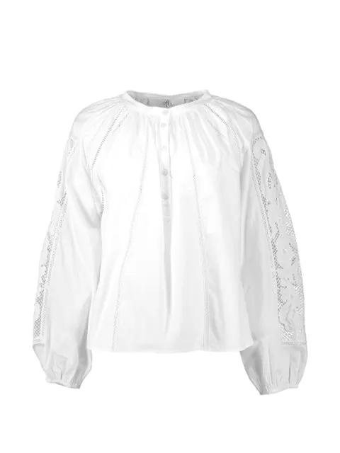 Liliane lace-insert blouse by DMN PARIS