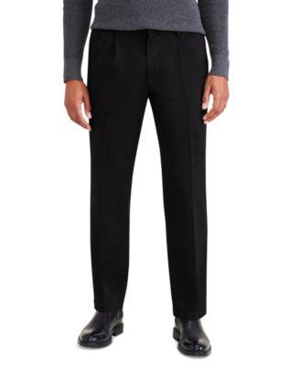 Men's Signature Classic Fit Pleated Iron Free Pants with Stain Defender by DOCKERS