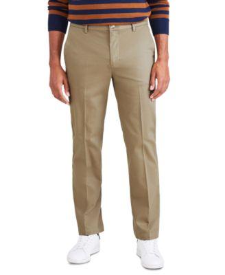 Men's Signature Straight Fit Iron Free Khaki Pants with Stain Defender by DOCKERS