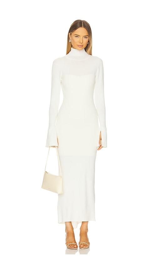 Dodiee Charlie Turtleneck Maxi Dress in Cream by DODIEE