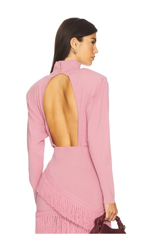 Dodiee Sarah Open Back Bodysuit in Rose by DODIEE