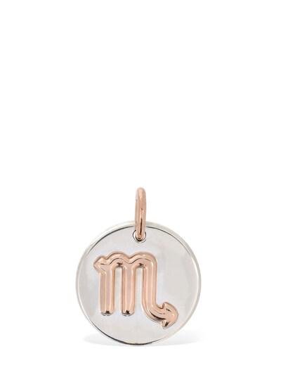 9kt Rose gold & silver Scorpio charm by DODO