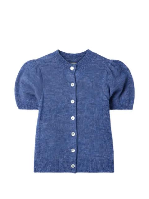 Anisa puff-sleeve cardigan by DOEN