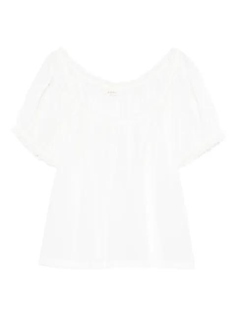 Frederica lace-detail scoop-neck blouse by DOEN