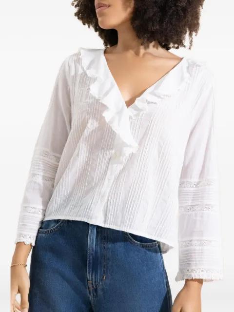 Huguette ruffled lace shirt by DOEN