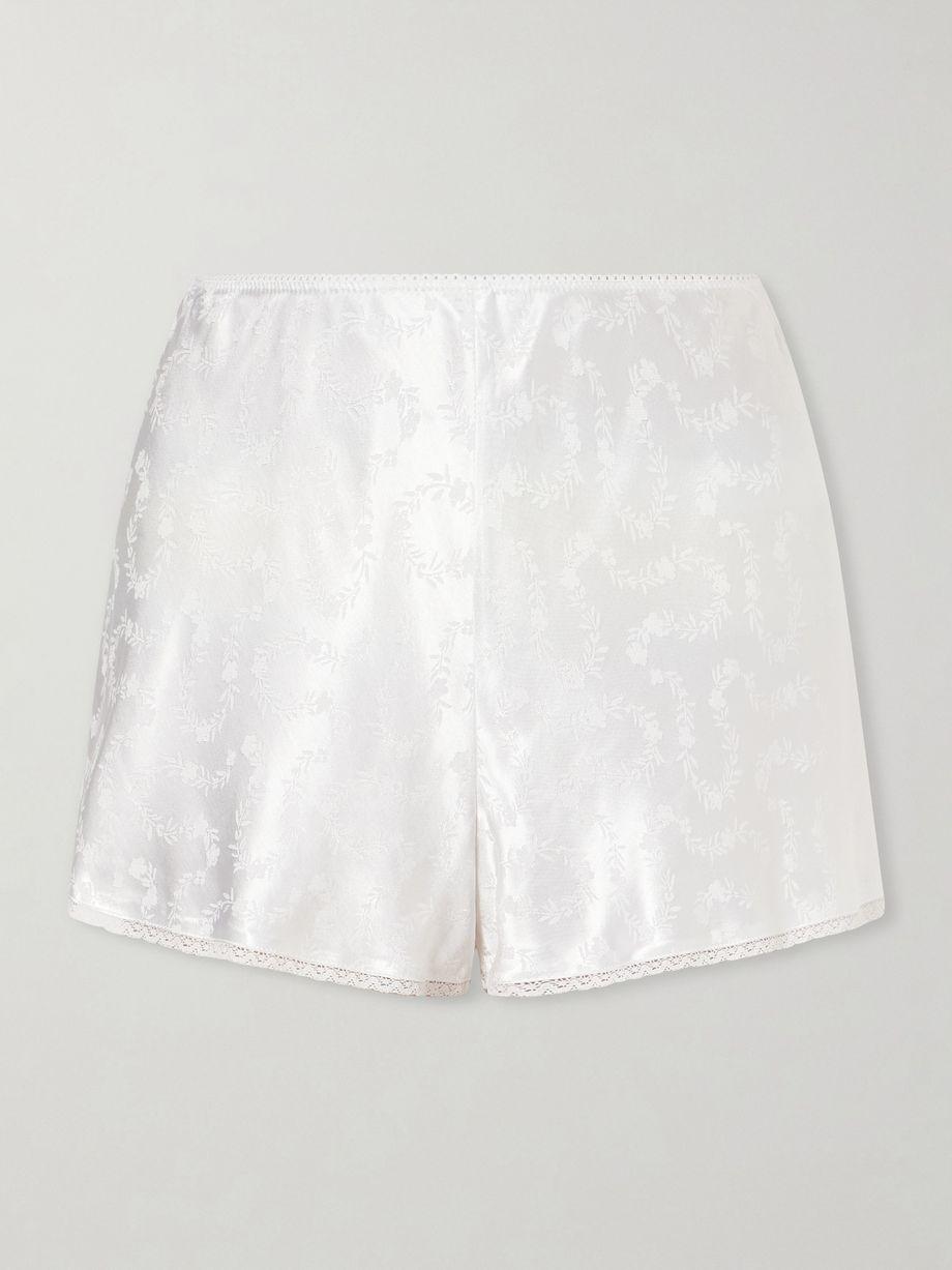 Loren floral LENZING™ ECOVERO™-blend satin-jacquard shorts by DOEN