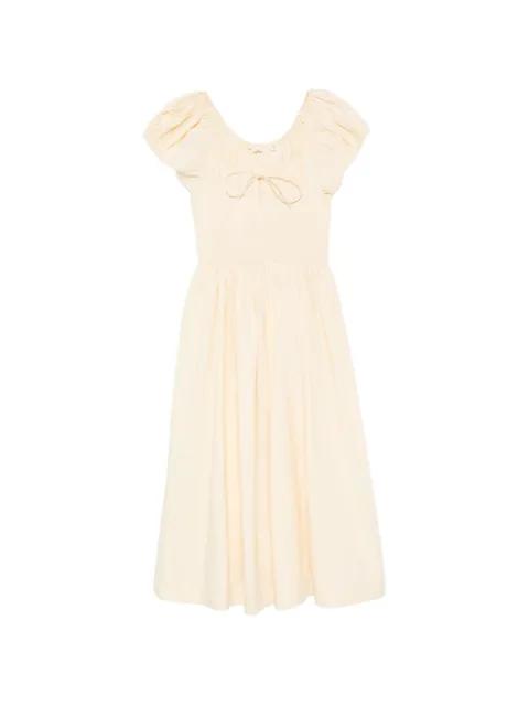 Quinn puff-sleeves midi dress by DOEN