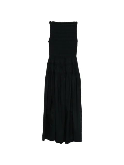 shirred sleeveless midi dress by DOEN