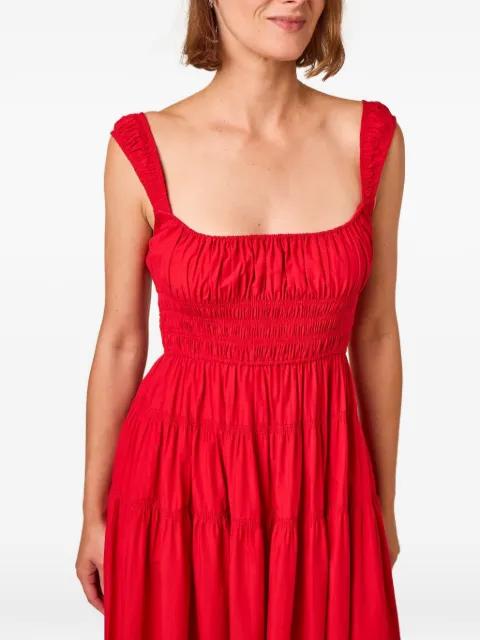 smocked tiered dress by DOEN