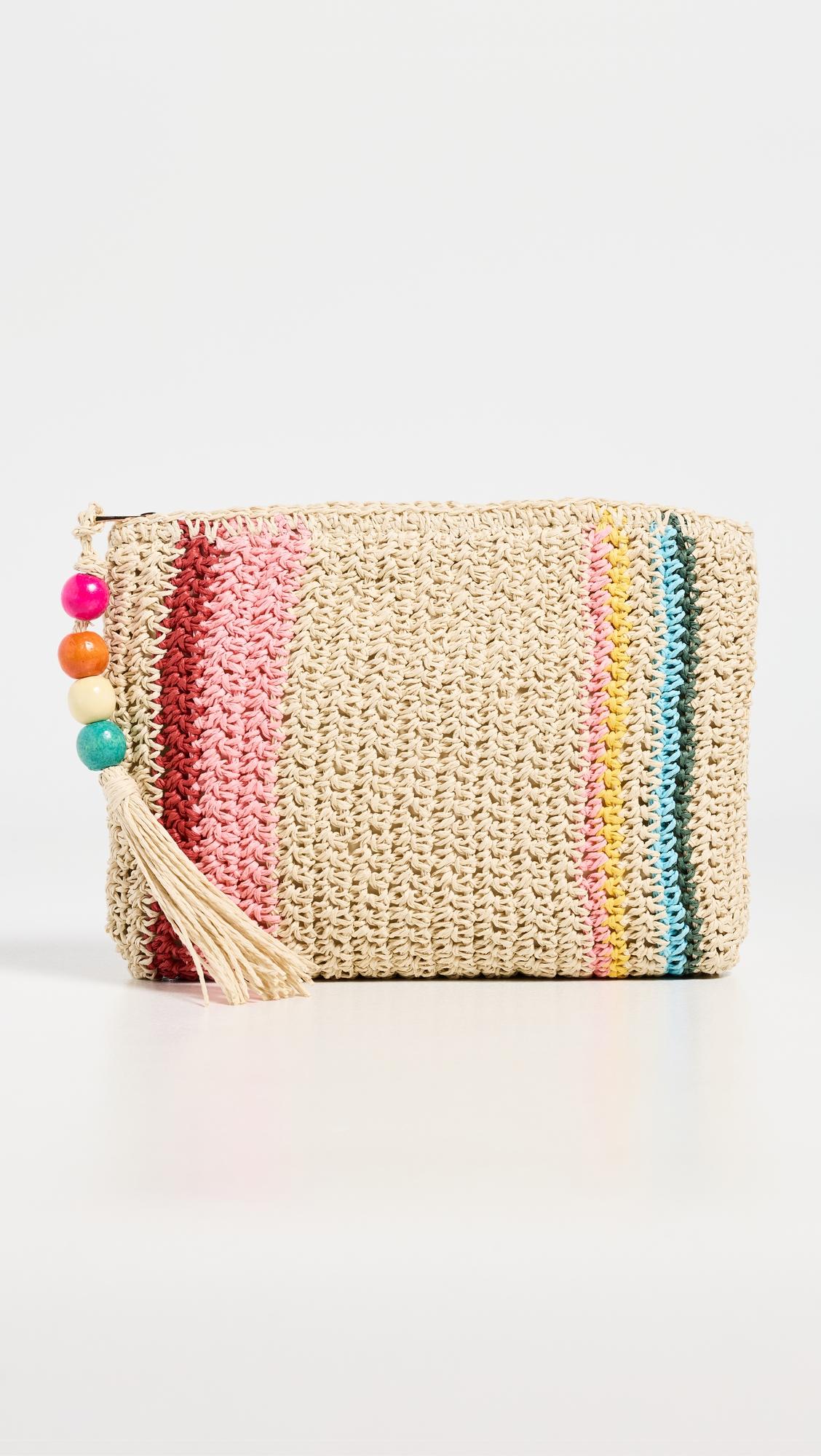 Astra Raffia Clutch by DOLCE VITA