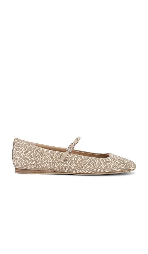 Dolce Vita Reyes Crystal Flat in Metallic Gold by DOLCE VITA