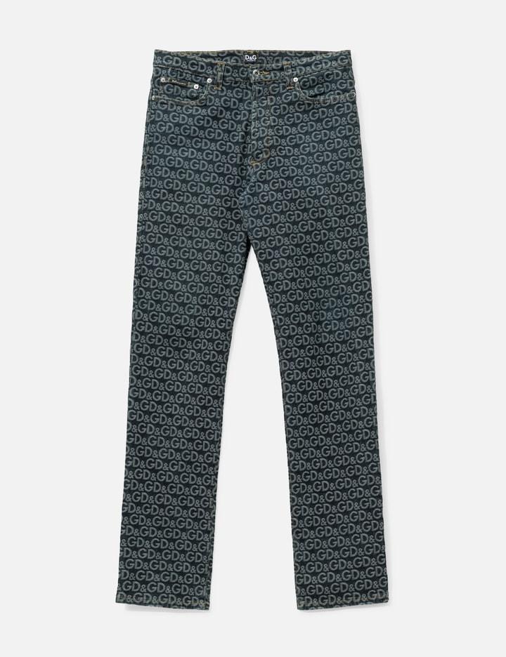 Monogram Elastic Jeans by DOLCE&AMP; GABBANA