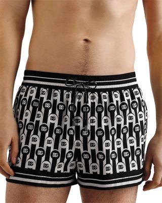 14" Printed Swim Trunks by DOLCE&GABBANA