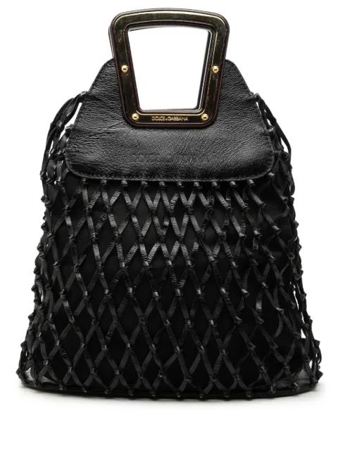 2010-2026 Woven Leather Net Handle Bag handbag by DOLCE&GABBANA 