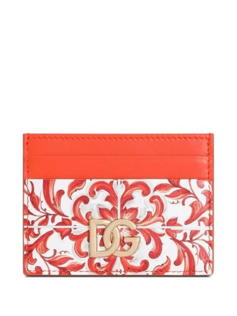3.5 card holder in majolica-print calfskin by DOLCE&GABBANA