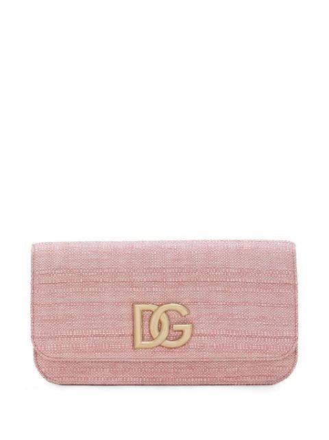 3.5 logo-plaque clutch bag by DOLCE&GABBANA