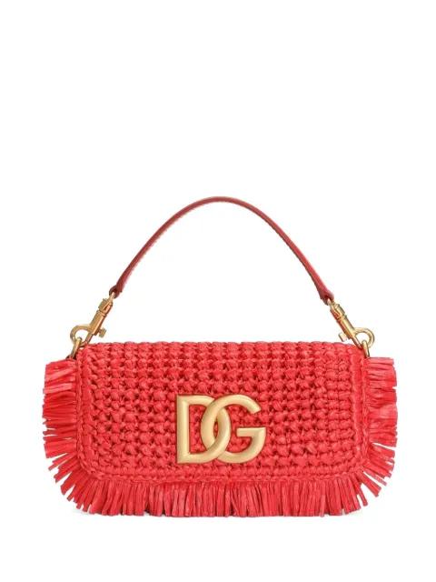 3.5 shoulder bag in raffia by DOLCE&GABBANA