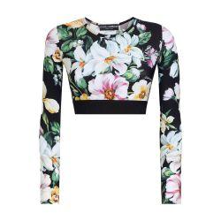 Activewear crop top floral print by DOLCE&GABBANA
