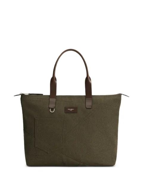 Adamo pocket panelled tote bag by DOLCE&GABBANA