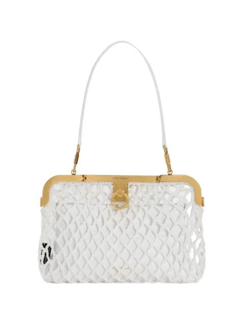 Amanda handbag in mesh and palmellato calfskin by DOLCE&GABBANA