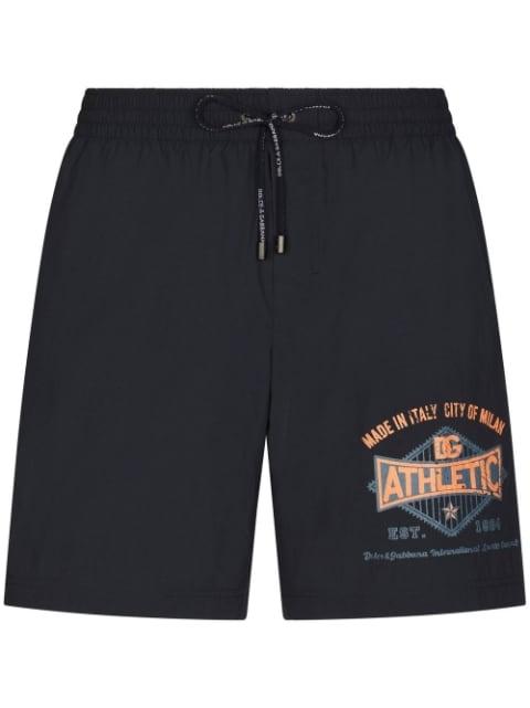 Athletic-print swim shorts by DOLCE&GABBANA