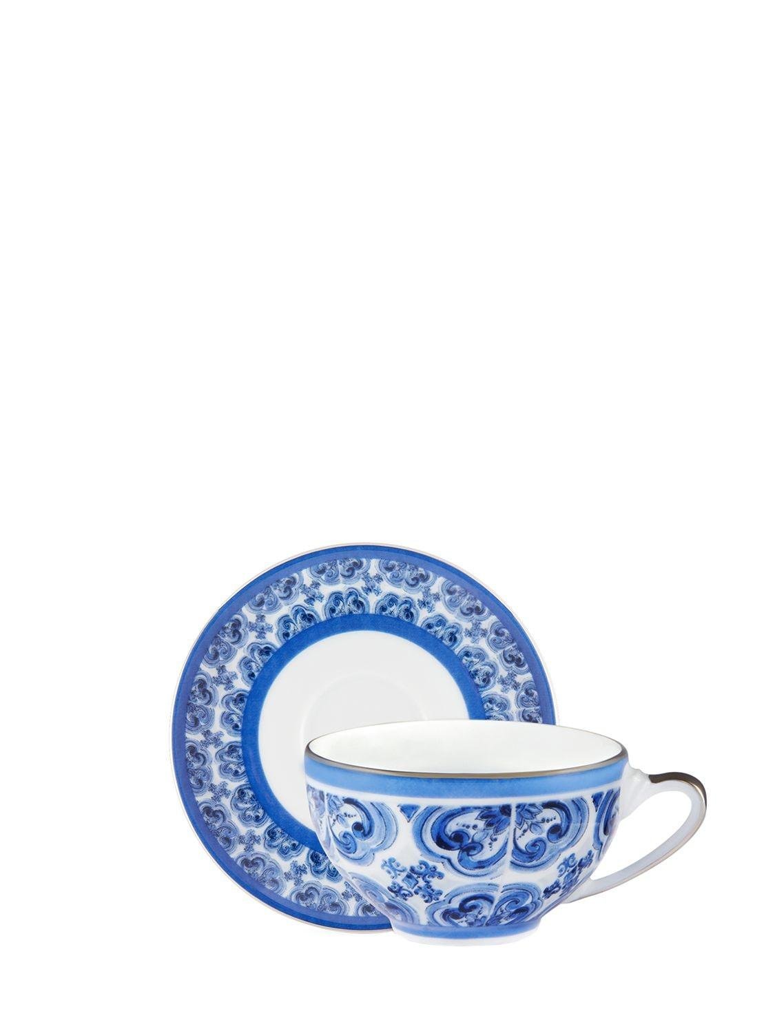 Blu Mediterraneo Espresso Cup & Saucer by DOLCE&GABBANA