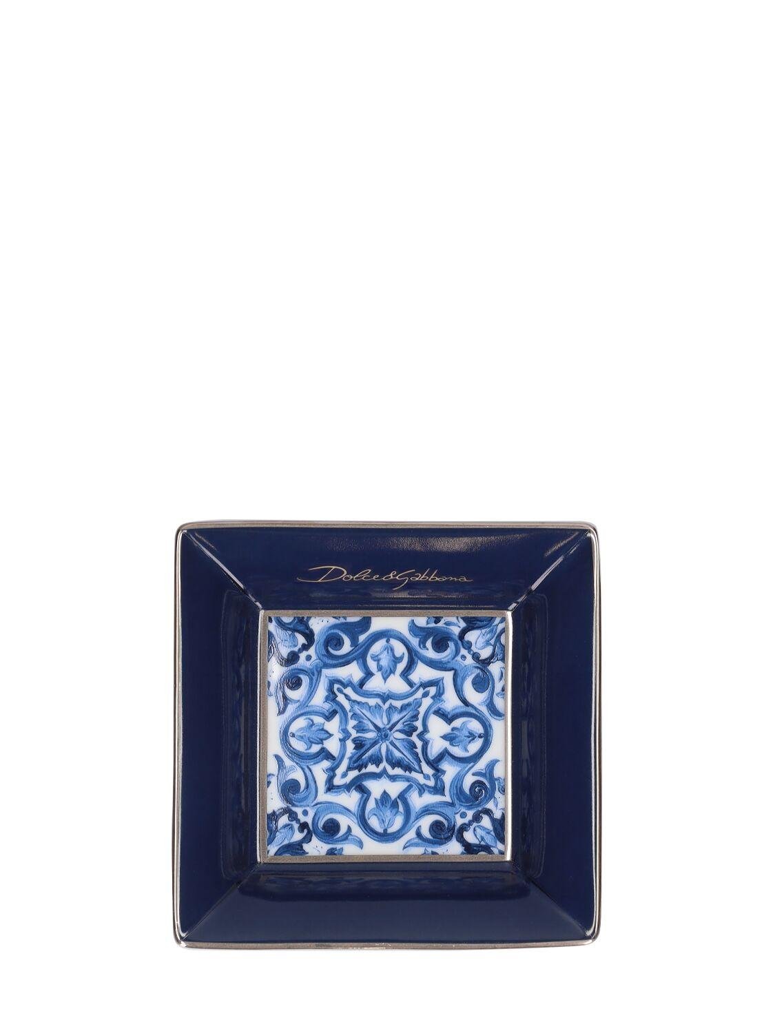 Blu Mediterraneo Square Decorative Plate by DOLCE&GABBANA