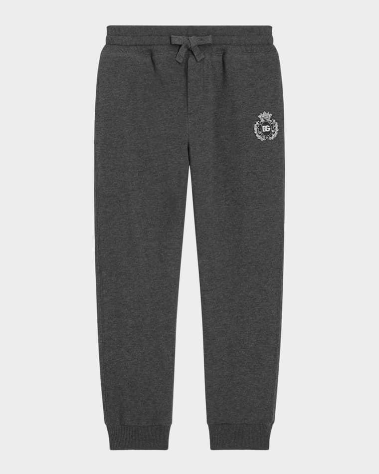 Boy's Melange Knit Cotton Jog Pants, Size 4-6 by DOLCE&GABBANA
