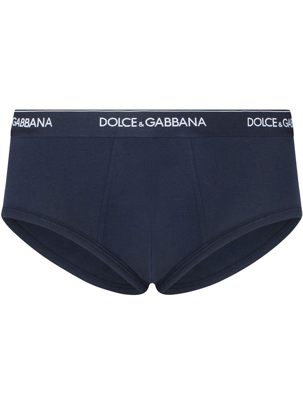 Brando logo-waistband briefs (pack of two) by DOLCE&GABBANA