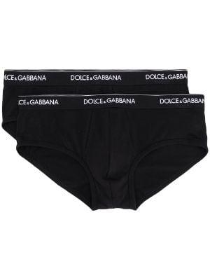 Brando logo-waistband briefs (pack of two) by DOLCE&GABBANA