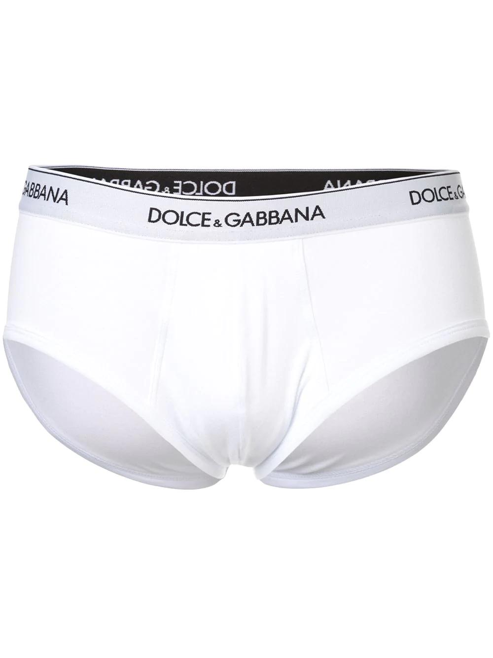 Brando logo-waistband briefs (pack of two) by DOLCE&GABBANA