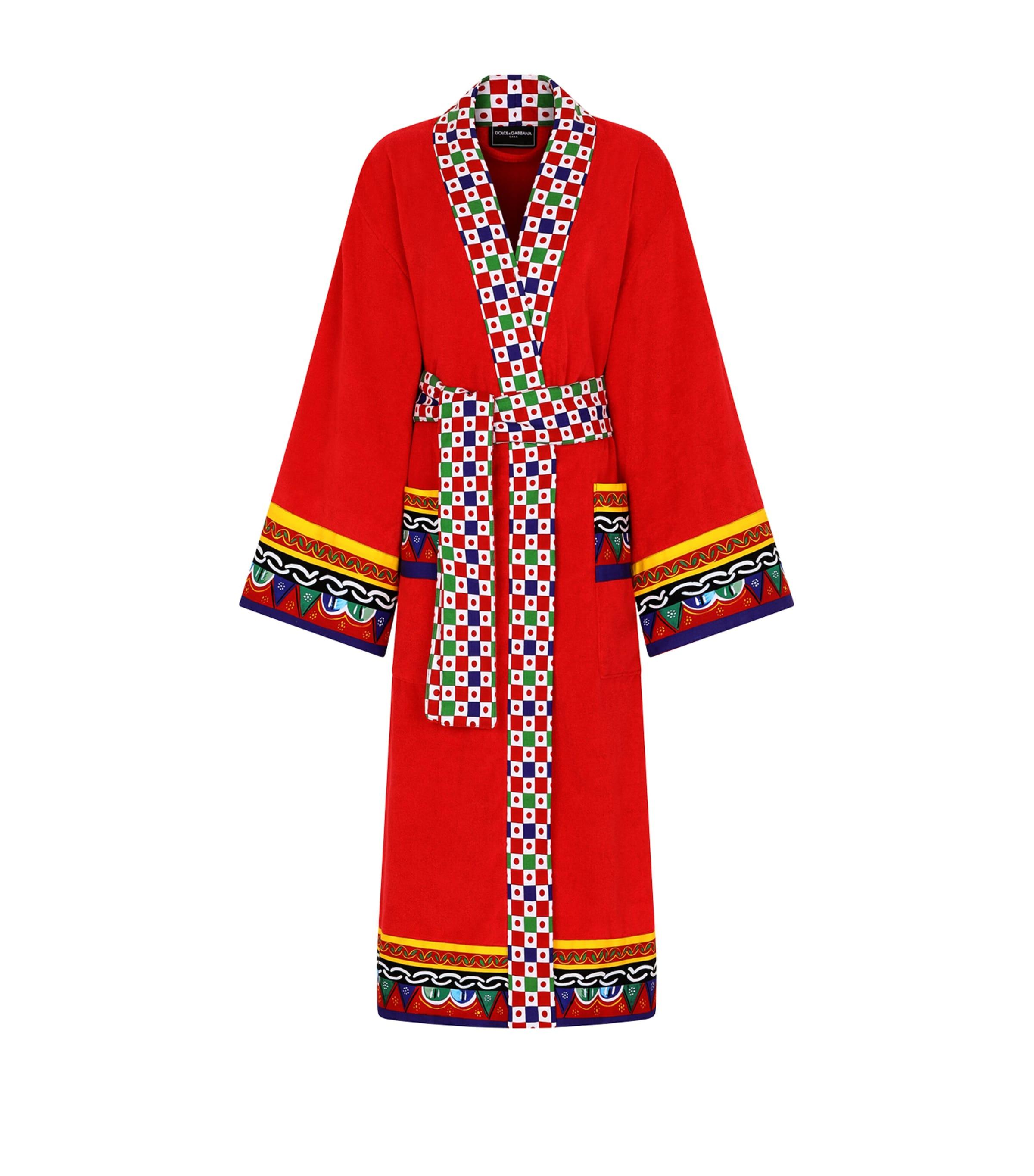 Dolce & Gabbana Casa Terry Cotton Caretto Robe by DOLCE&GABBANA CASA