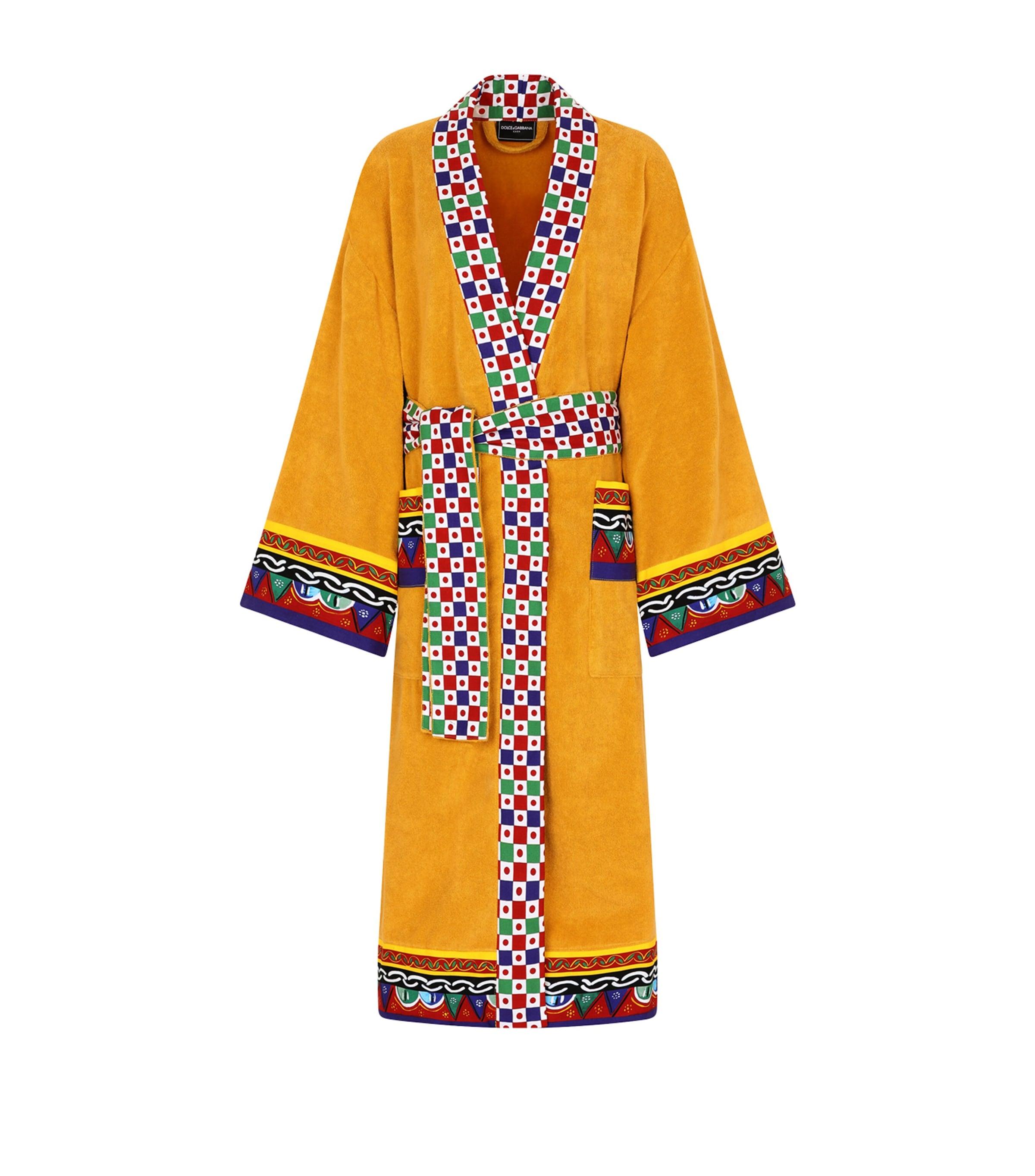 Dolce & Gabbana Casa Terry Cotton Caretto Robe by DOLCE&GABBANA CASA