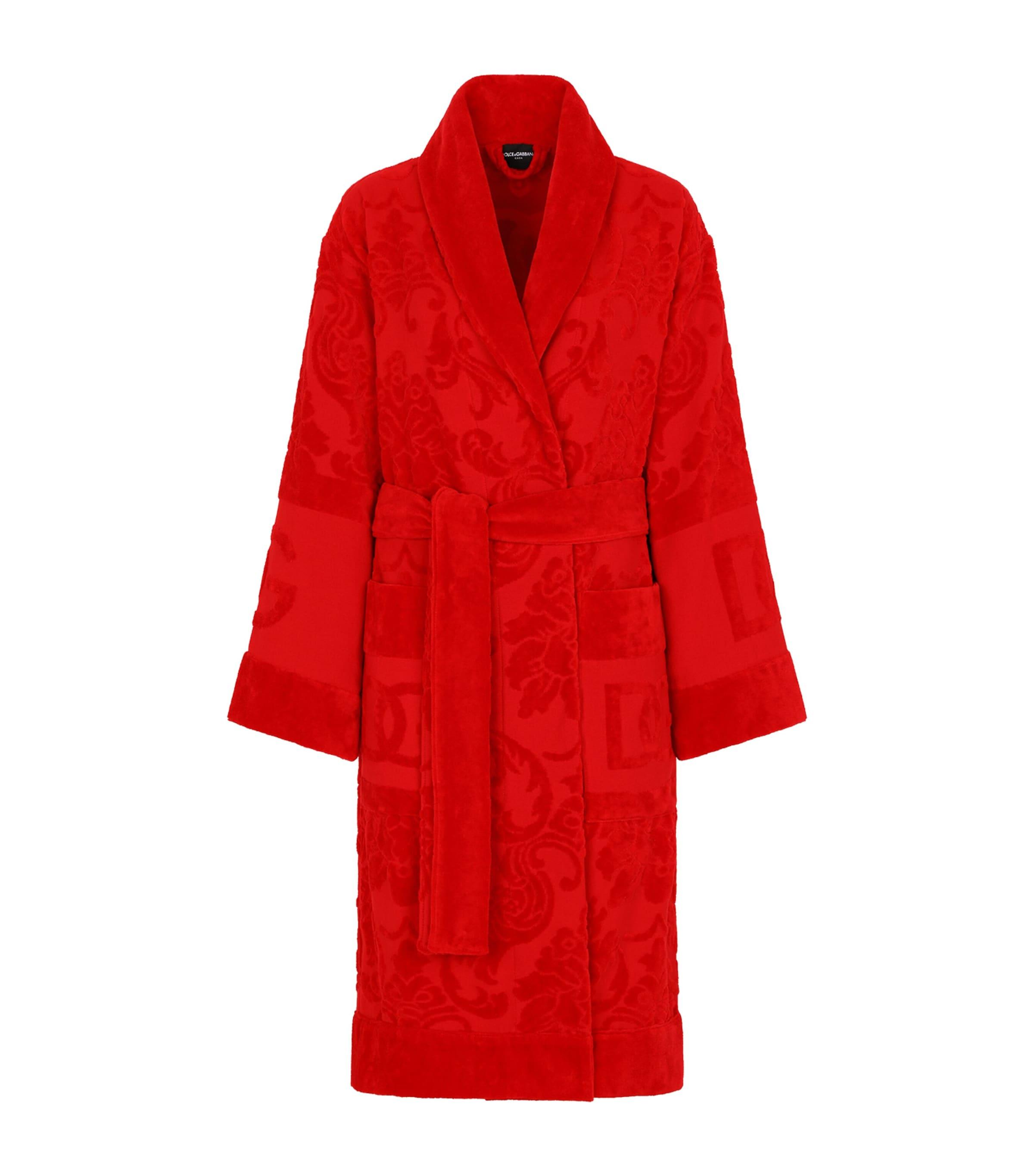 Dolce&Gabbana Casa Terry Cotton DG Logo Robe by DOLCE&GABBANA CASA