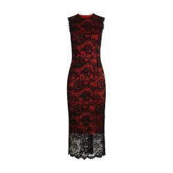 Calf-length floral lace sheath dress by DOLCE&GABBANA