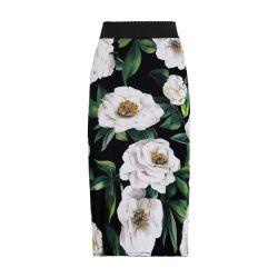 Calf-length stretch pencil skirt by DOLCE&GABBANA